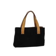 Pre-owned Suede handbags Celine Vintage , Black , Dames