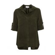 Blouse met split achterkant Bella Dahl , Green , Dames