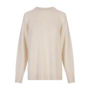 Witte Cashmere Crew Neck Sweater P.a.r.o.s.h. , White , Dames