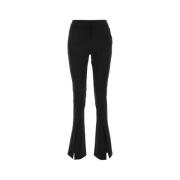 Stijlvolle zwarte wollen broek Off White , Black , Dames