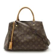 Pre-owned Canvas louis-vuitton-bags Louis Vuitton Vintage , Brown , Da...