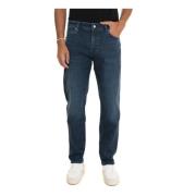 Stone Washed Denim Jeans Boss , Blue , Heren