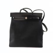 Pre-owned Canvas shoulder-bags Hermès Vintage , Black , Dames