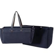 Pre-owned Canvas handbags Hermès Vintage , Blue , Dames