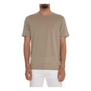 Korte ronde hals T-shirt Boss , Beige , Heren