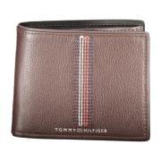 Bruine Herenportemonnee met Muntvak Tommy Hilfiger , Brown , Heren