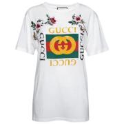 Pre-owned Cotton tops Gucci Vintage , White , Dames