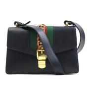 Pre-owned Leather gucci-bags Gucci Vintage , Black , Dames