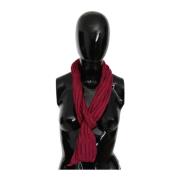 Luxe Bordeaux Foulard Sjaal John Galliano , Red , Dames