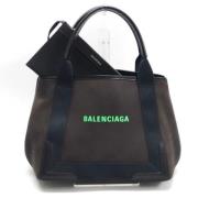 Pre-owned Canvas handbags Balenciaga Vintage , Brown , Dames