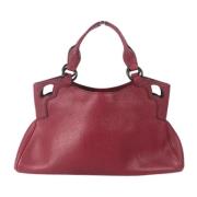 Pre-owned Leather shoulder-bags Cartier Vintage , Red , Dames