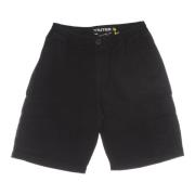 Zwarte Cargo Shorts Ripstop Stof Iuter , Black , Heren