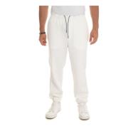 Stretch Jogger Broek met Striktaille Emporio Armani , Beige , Heren