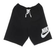 Zwarte French Terry Trainingsbroek Nike , Black , Heren