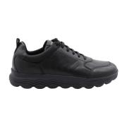 Stijlvolle Sneaker voor Mannen en Vrouwen Geox , Black , Heren