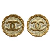 Pre-owned Metal chanel-jewelry Chanel Vintage , Yellow , Dames