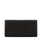 Pre-owned Leather wallets Bottega Veneta Vintage , Brown , Dames