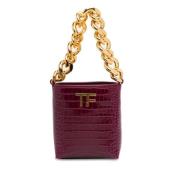 Pre-owned Leather handbags Tom Ford Pre-owned , Purple , Dames