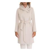 Stijlvolle Winterjas voor Vrouwen Max Mara Studio , White , Dames