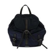 Pre-owned Fabric backpacks Burberry Vintage , Blue , Dames