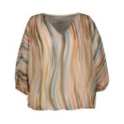 Beige Top Alea Stijl Amélie & Amélie , Multicolor , Dames