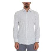 Casual Shirt met Jurk Hals Boss , White , Heren