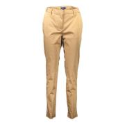 Klassieke Slim-Fit Bruine Jeansbroek Gant , Brown , Dames