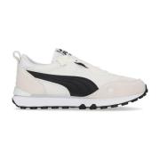 Vintage White Sneaker met Vetersluiting Puma , White , Heren