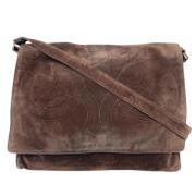 Pre-owned Suede chanel-bags Chanel Vintage , Brown , Dames