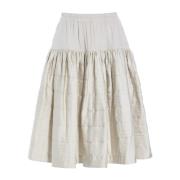 Quilt Rok Ivoor Elegant Feestelijk Stijl Bitte Kai Rand , Beige , Dame...