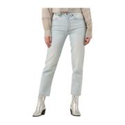 Straight Leg Blauwe Jeans Rough Studios , Blue , Dames