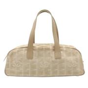 Pre-owned Fabric chanel-bags Chanel Vintage , Beige , Dames