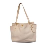 Pre-owned Leather prada-bags Prada Vintage , Beige , Dames