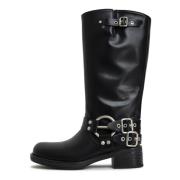 Luxe Leren Laarzen - Zwart Cesare Gaspari , Black , Dames