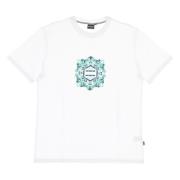 Heren Logo Maioliche Tee Wit/Blauw Dolly Noire , White , Heren