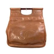 Pre-owned Leather chanel-bags Chanel Vintage , Brown , Dames