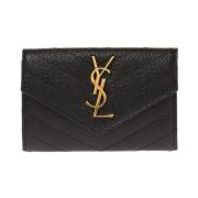 'Monogram' gewatteerde portemonnee Saint Laurent , Black , Dames