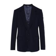 Navy Blauw Wollen Jas Dolce & Gabbana , Blue , Heren