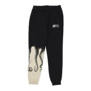 Zwarte Sweatpant met Zijzakken Octopus , Black , Heren