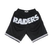 Oakland Raiders Basketbalshorts Mode Zwart Mitchell & Ness , Black , H...