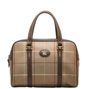 Pre-owned Canvas handbags Burberry Vintage , Brown , Dames