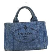 Pre-owned Denim totes Prada Vintage , Blue , Dames