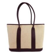 Pre-owned Fabric totes Hermès Vintage , Beige , Dames