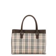 Pre-owned Canvas handbags Burberry Vintage , Beige , Dames