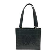 Pre-owned Leather totes Chanel Vintage , Black , Dames