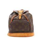 Pre-owned Leather backpacks Louis Vuitton Vintage , Brown , Dames