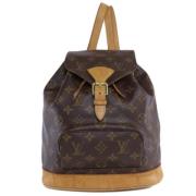 Pre-owned Canvas backpacks Louis Vuitton Vintage , Brown , Dames