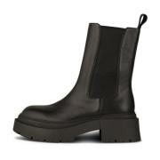 Stevige Chelsea Boot van Glad Leer Shoe the Bear , Black , Dames