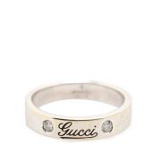 Pre-owned White Gold rings Gucci Vintage , Gray , Dames