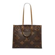 Pre-owned Canvas handbags Louis Vuitton Vintage , Brown , Dames